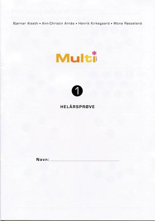 Multi 1, 2. utgave. Helårsprøve. Pakke á 15 stk.