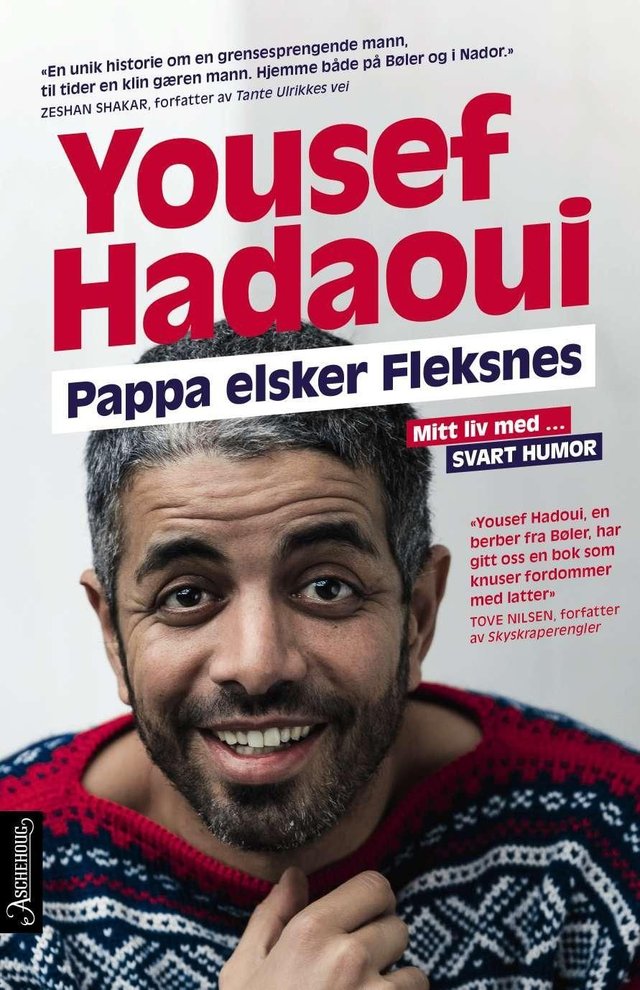 "Pappa elsker Fleksnes! - mitt liv med svart humor" av Yousef Hadaoui