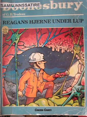 "Doonesbury Reagens hjerne under lup" av G. B. Trudeau
