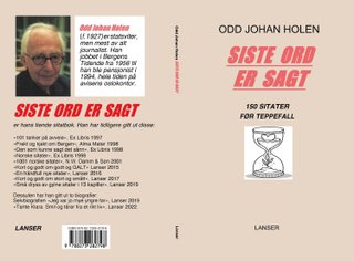 Siste ord er sagt - 150 sitater før teppefall