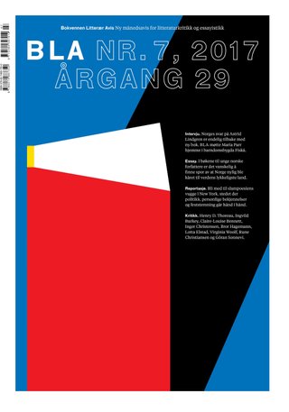 BLA - Bokvennen litter√¶r avis. Nr. 7 2017