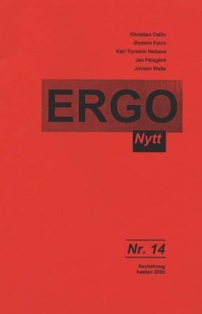 Ergonytt nr. 14 - høsten 2000