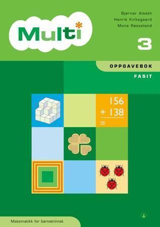 Multi 3 - oppgavebok : fasit : matematikk for barnetrinnet