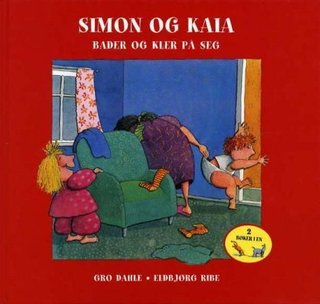 "Simon og Kai bader og kler på seg" av Gro Dahle