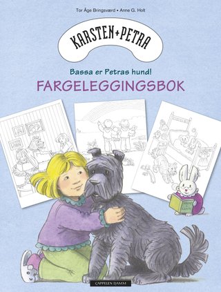 Karsten og Petra Fargeleggingsbok - Bassa er Petras hund