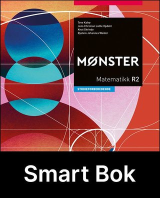 Mønster R2, Smart Bok - matematikk SF, vg3