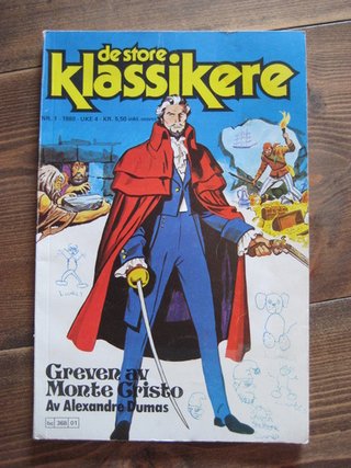 "Greven av monte cristo De store klassikere nr.1 1980" av Alexandre Dumas