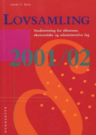 Lovsamling 2001-2002 - studieretning for allmenne, økonomiske og administrative fag