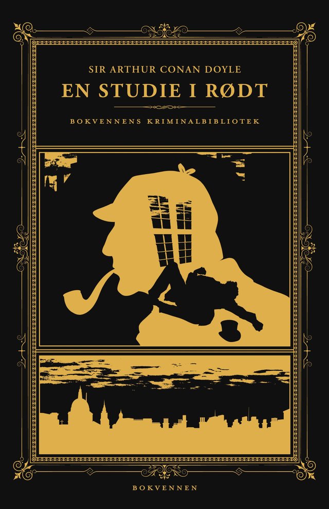 "En studie i rødt - kriminalroman" av Arthur Conan Doyle
