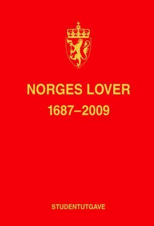 Norges lover 1687-2009 - studentutgave