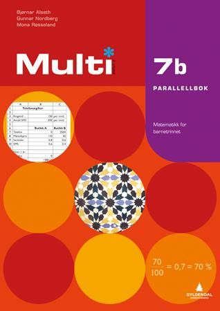 Multi 7b, 2. utgave - Parallellbok : Smart bok : matematikk for barnetrinnet