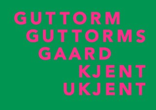 Guttorm Guttormsgaard: kjent ukjent - Stenersenmuseet 7. febr. 21. juni 2015