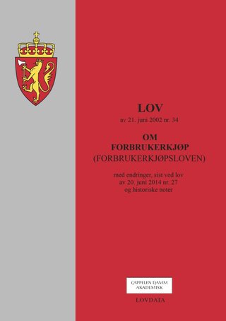 Lov om forbrukerkjøp (forbrukerkjøpsloven) av 21. juni 2002 nr. 34 - med endringer, sist ved lov av 20. juni 2014 nr. 27 og historiske noter