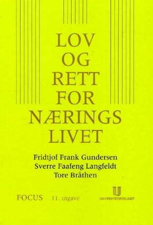 "Lov og rett for næringslivet" av Sverre Faafeng Langfeldt