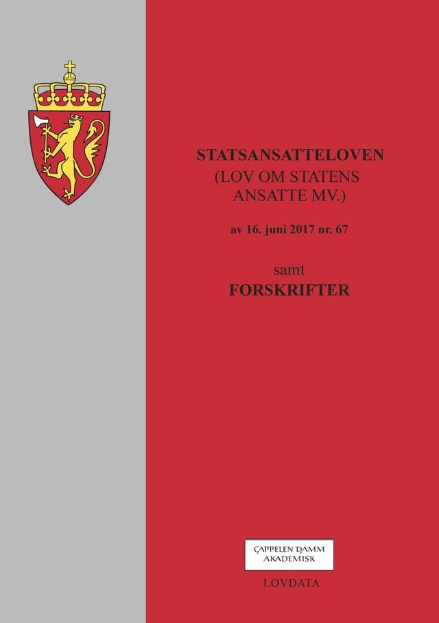 "Statsansatteloven - (lov om statens ansatte mv.)" 