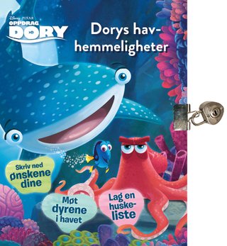 Oppdrag Dory. Et hav av hemmeligheter. Bok med hengelås