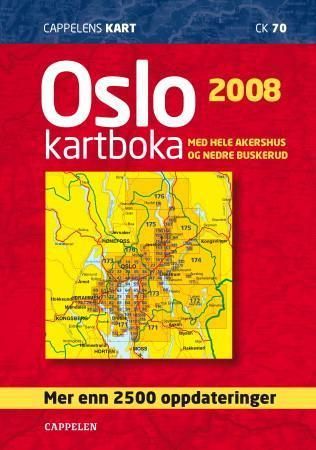 Oslokartboka 2008 - med hele Akershus og nedre Buskerud : city atlas, Stadtatlas, atlas de ville