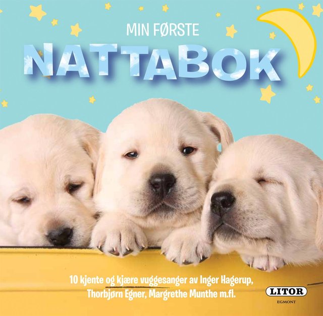 "Min første nattabok - 10 kjente og kjære vuggesanger" av Inger Hagerup