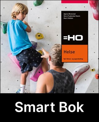 "= HO, Helse, Smart Bok - helse- og oppvekstfag, vg1" av Agnes Brønstad