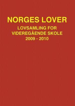 "Norges lover - lovsamling for videregående skole 2009-2010" av Thor Rasmus Bjerknes