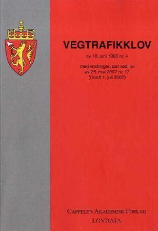 Vegtrafikklov av 18. juni 1965 nr. 4 - med endringer, sist ved lov av 25. mai 2007 nr. 17 (i kraft 1. juli 2007)