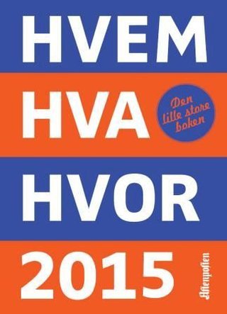 "Hvem hva hvor 2015" av Knut Are Tvedt