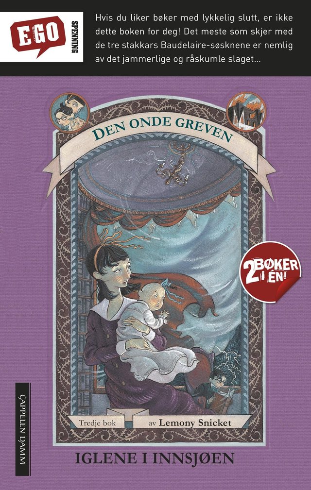 "Iglene i innsjøen ; Den mystiske mølla" av Lemony Snicket