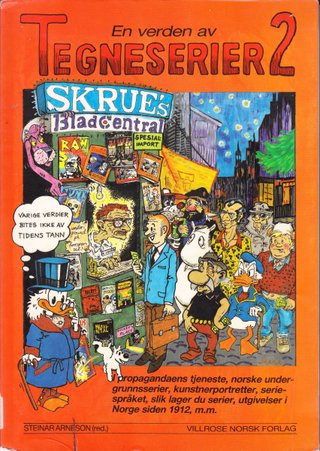 En verden av Tegneserier 2 - i propagandaens tjeneste, norske undergrunnsserier, kunstner-portretter, seriespråket, slik lager du serier, utgivelser i Norge siden 1912 m.m.