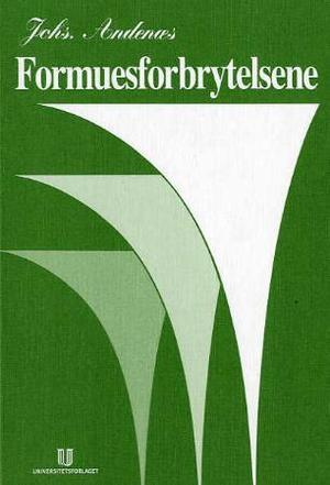 "Formuesforbrytelsene" av Johannes Andenæs