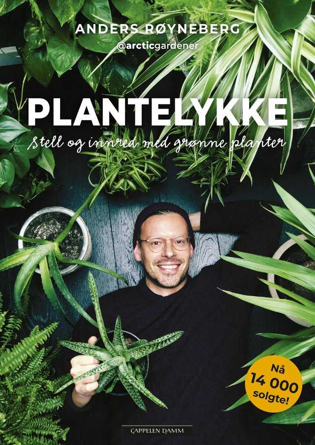 "Plantelykke - stell og innred med grønne planter" av Anders Røyneberg