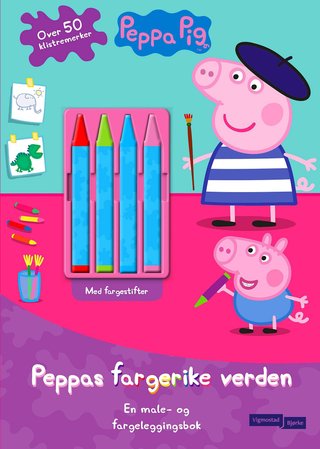 Peppas fargerike verden - en male- og fargeleggingsbok