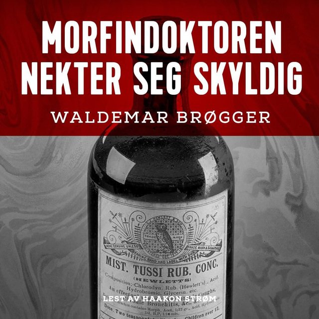 "Morfindoktoren nekter seg skyldig - en thriller" av Waldemar Brøgger