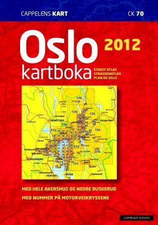 Oslokartboka 2012 - med hele Akershus og nedre Buskerud : med nummer på motorveikryssene : city atlas, Stadtatlas, atlas de ville