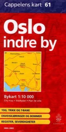 Oslo indre by 2004-2005 - bykart = city map = Stadtplan = plan de ville