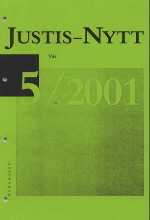 Justis-nytt 5/2001 - vår