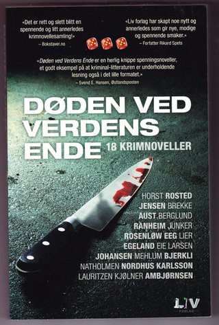 "Døden ved Verdens ende 18 krimnoveller" av Marte Østmoe