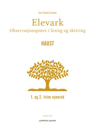 Elevark - observasjonsprøve i lesing og skriving : 1. og 2. trinn nynorsk : haust