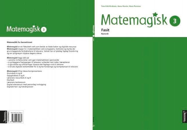"Matemagisk 3 - Fasit" av Tom-Erik Kroknes