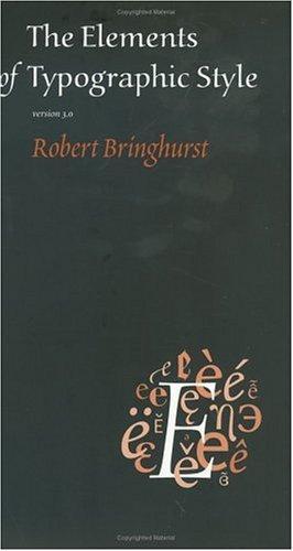 "The Elements of Typographic Style" av Robert Bringhurst
