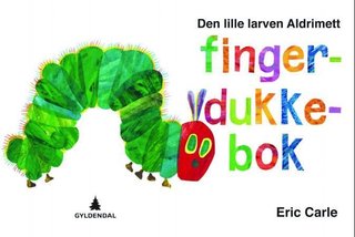 Den lille larven Aldrimett - fingerdukkebok