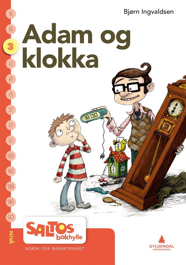"Adam og klokka - nivå 3-4 : norsk for barnetrinnet" av Bjørn Ingvaldsen