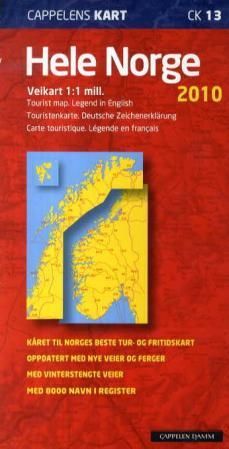 Hele Norge 2010 - veikart = tourist map = Touristenkarte = carte touristique