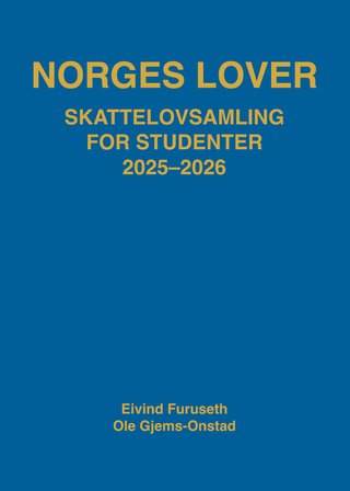 Norges lover - skattelovsamling for studenter 2025-2026