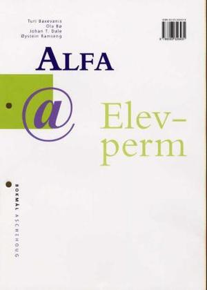"Alfa - elevperm" av Turi Baxevanis