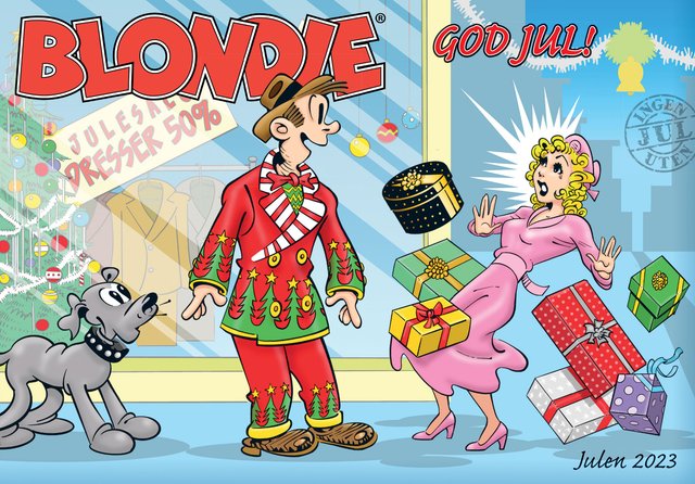 "Blondie - julen 2023" av Chic Young