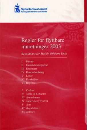 Sjøfartsdirektoratets regler for flyttbare innretninger 2003