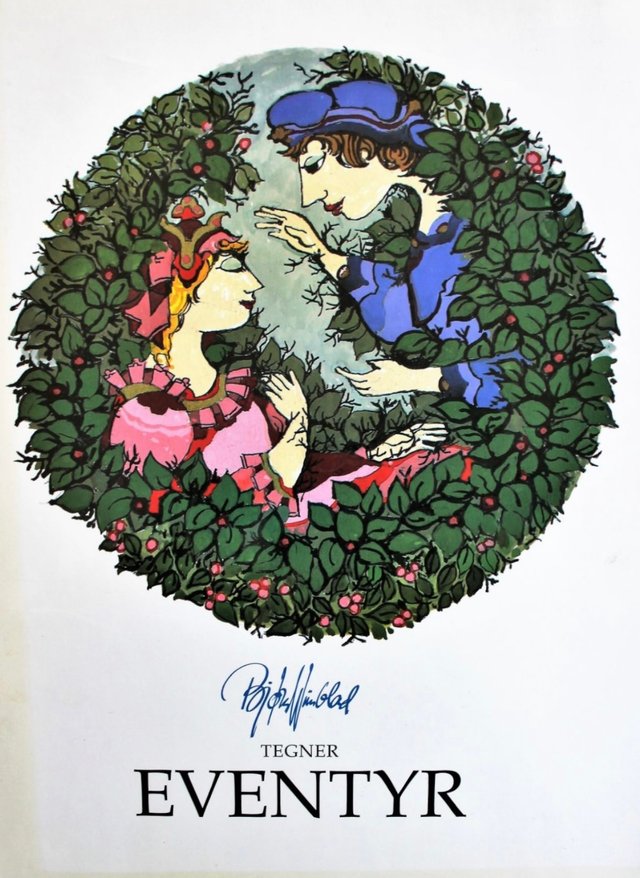 "Bjørn Wiinblad tegner eventyr" av Jacob Grimm