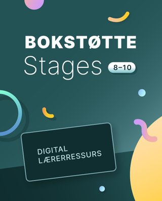 Stages 8-10, Bokstøtte - engelsk for ungdomstrinet