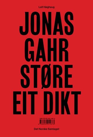"Jonas Gahr Støre - eit dikt" av Leif Høghaug