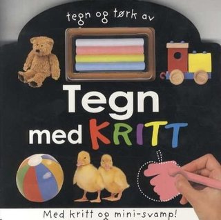 Tegn med kritt - tegn og tørk av